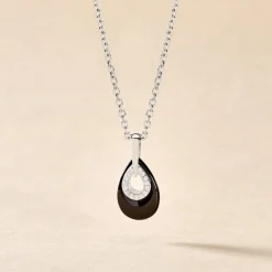 Histoire d'Or Collier Héléane Argent Blanc Céramique Et Oxyde De Zirconium* Colliers|Colliers