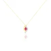 Histoire d'Or Collier Hoela Or Jaune Diamant Et Rubis