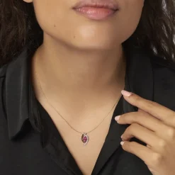 Histoire d'Or Collier Hoela Or Jaune Diamant Et Rubis