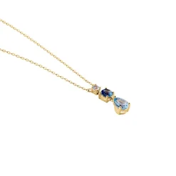 Histoire d'Or Collier Huffie Plaqué Or Jaune Pierre D'imitation* Colliers|Colliers