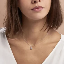 Online Histoire d'Or Collier Idylla Argent Blanc Oxyde De Zirconium