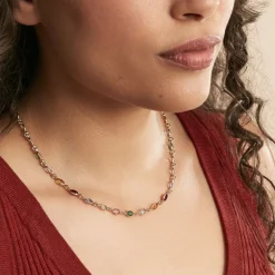 Histoire d'Or Collier Ilvaae Plaqué Or Jaune Pierre De Synthese* Colliers|Colliers