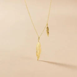 Hot Histoire d'Or Collier Indian Nature Feuilles Or Jaune