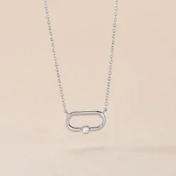 New Histoire d'Or Collier Infini Pop De Zirconium argent blanc oxyde