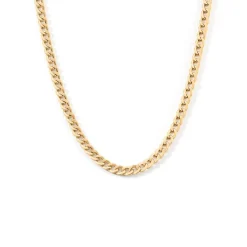 Hot Histoire d'Or Collier Iris Or Jaune Maille Gourmette