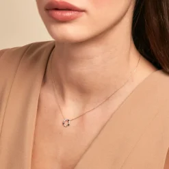 Hot Histoire d'Or Collier Iris Or Jaune Topaze Améthyste