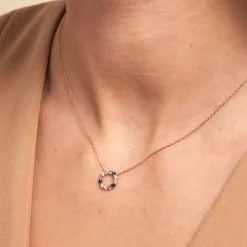 Hot Histoire d'Or Collier Iris Or Jaune Topaze Améthyste