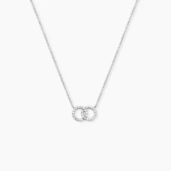 Histoire d'Or Collier Iwa Argent Blanc Oxyde De Zirconium