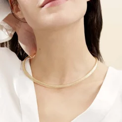 Online Histoire d'Or Collier Izaro Maille Flex Or Jaune