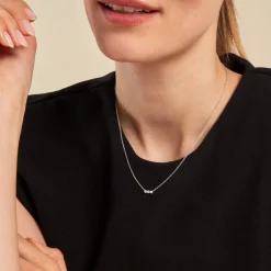 Online Histoire d'Or Collier Janys Argent Blanc Oxyde De Zirconium