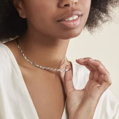 Outlet Histoire d'Or Collier Jasmin Tresse Or Tricolore