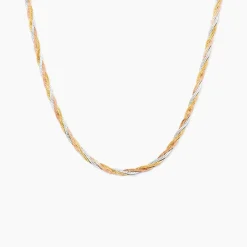 Histoire d'Or Collier Jasmin Tresse Or Tricolore* Colliers|Colliers
