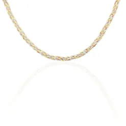 Histoire d'Or Collier Jasmin Tresse Or Tricolore* Colliers|Colliers
