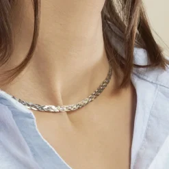 Histoire d'Or Collier Jasmin Tresse Or Tricolore* Colliers|Colliers
