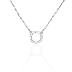 Discount Histoire d'Or Collier Jaya Argent Blanc Oxyde De Zirconium