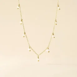 Histoire d'Or Collier Jazmin Or Jaune Perle De Culture