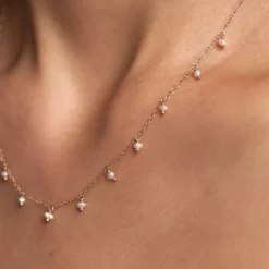 Histoire d'Or Collier Jazmin Or Jaune Perle De Culture