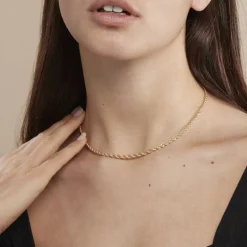 Histoire d'Or Collier Jerry Danilo Maille Corde Or Jaune