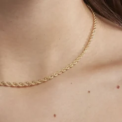 Histoire d'Or Collier Jerry Danilo Maille Corde Or Jaune