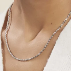 Histoire d'Or Collier Jerry Maille Corde Or Blanc* Colliers|Colliers