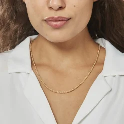 New Histoire d'Or Collier Jerry Or Jaune Maille Corde