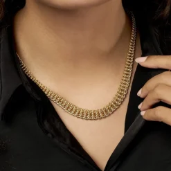 Hot Histoire d'Or Collier Jimmy Maille Americaine Chute Or Jaune