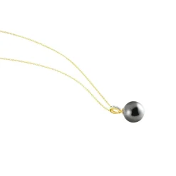 Histoire d'Or Collier Jodocus Or Jaune Perle De Tahiti Oxyde Zirconium* Colliers|Colliers