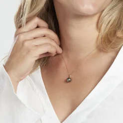 Histoire d'Or Collier Jodocus Or Jaune Perle De Tahiti Oxyde Zirconium* Colliers|Colliers