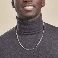 JOURDAN Collier Homme Mikeno Acier Blanc* Colliers|Colliers