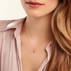 Histoire d'Or Collier Juliettina Diamant or jaune saphir