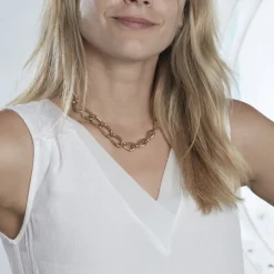 Outlet Histoire d'Or Collier Justinien Acier Doré