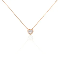 Sale Histoire d'Or Collier Kadidjatou Or Rose Oxyde De Zirconium
