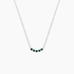 Clearance Histoire d'Or Collier Karrie Argent Blanc Oxyde De Zirconium argent blanc oxyde vert
