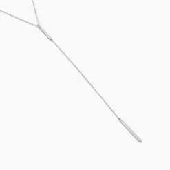 Hot Histoire d'Or Collier Katell Argent Blanc