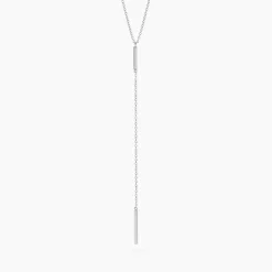 Hot Histoire d'Or Collier Katell Argent Blanc