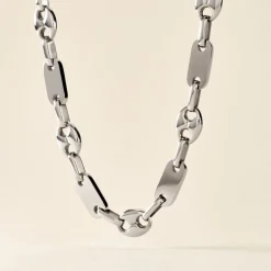 New Histoire d'Or Collier Kobe Acier Blanc