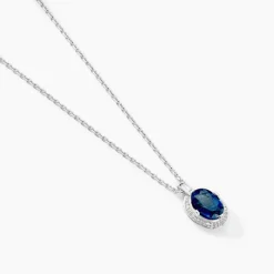 Histoire d'Or Collier Kriska Or Blanc Saphir Et Diamant* Colliers|Colliers