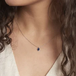 Histoire d'Or Collier Kriska Or Blanc Saphir Et Diamant* Colliers|Colliers