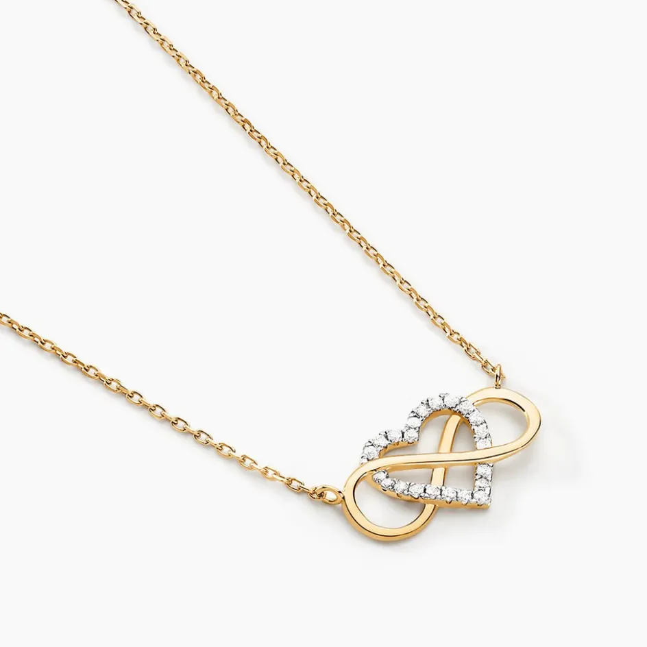 Histoire d'Or Collier Lacey Or Bicolore Oxyde De Zirconium