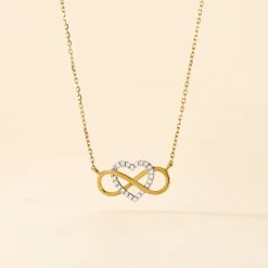 Histoire d'Or Collier Lacey Or Bicolore Oxyde De Zirconium