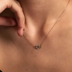 Histoire d'Or Collier Lacey Or Bicolore Oxyde De Zirconium