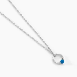 Online Histoire d'Or Collier Laelle Argent Blanc Turquoise