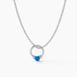 Online Histoire d'Or Collier Laelle Argent Blanc Turquoise
