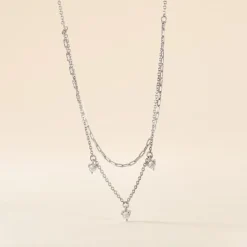 Discount Histoire d'Or Collier Laetita Argent Oxyde