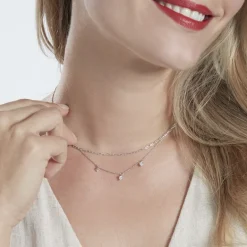 Discount Histoire d'Or Collier Laetita Argent Oxyde