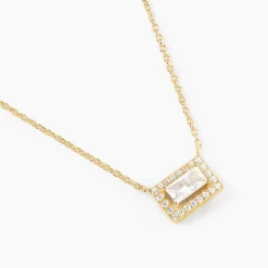 Discount Histoire d'Or Collier Laurine Argent Jaune Oxyde De Zirconium