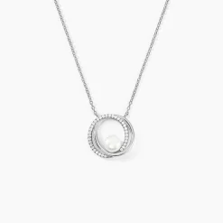 Histoire d'Or Collier Laury Argent Blanc Perle De Culture Et Oxyde De Zirconium* Colliers|Colliers