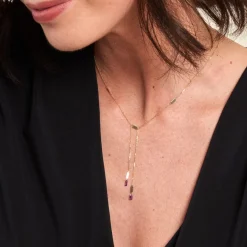 New Histoire d'Or Collier Lavender Or Jaune Améthyste or jaune améthyste violet