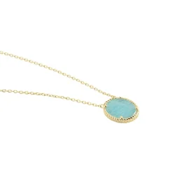 Histoire d'Or Collier Leeve Plaqué Or Jaune Amazonite* Colliers|Colliers