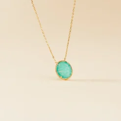 Histoire d'Or Collier Leeve Plaqué Or Jaune Amazonite* Colliers|Colliers